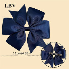 20pcs Pinwheel Bow Hair Clip for Girls