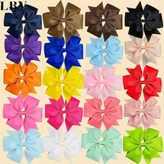 20pcs Pinwheel Bow Hair Clip for Girls