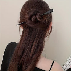 Minimalist Solid Hair Clip Chopstick Style Hair Bun Holder