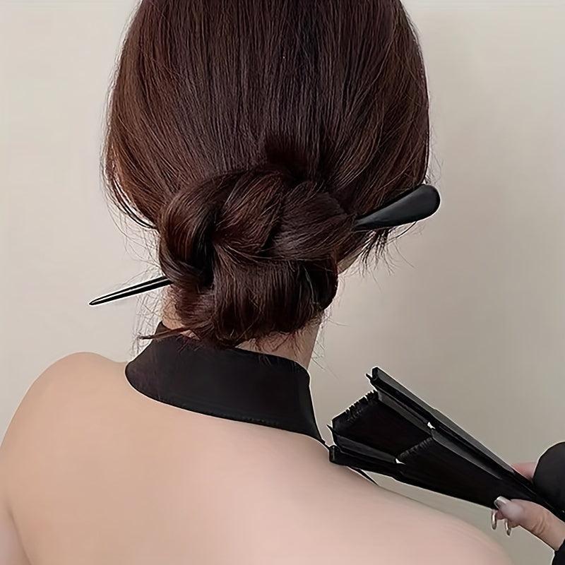 Minimalist Solid Hair Clip Chopstick Style Hair Bun Holder