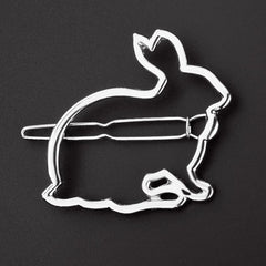 Metal Rabbit Bunny Hair Clip Easter Hair Accessory