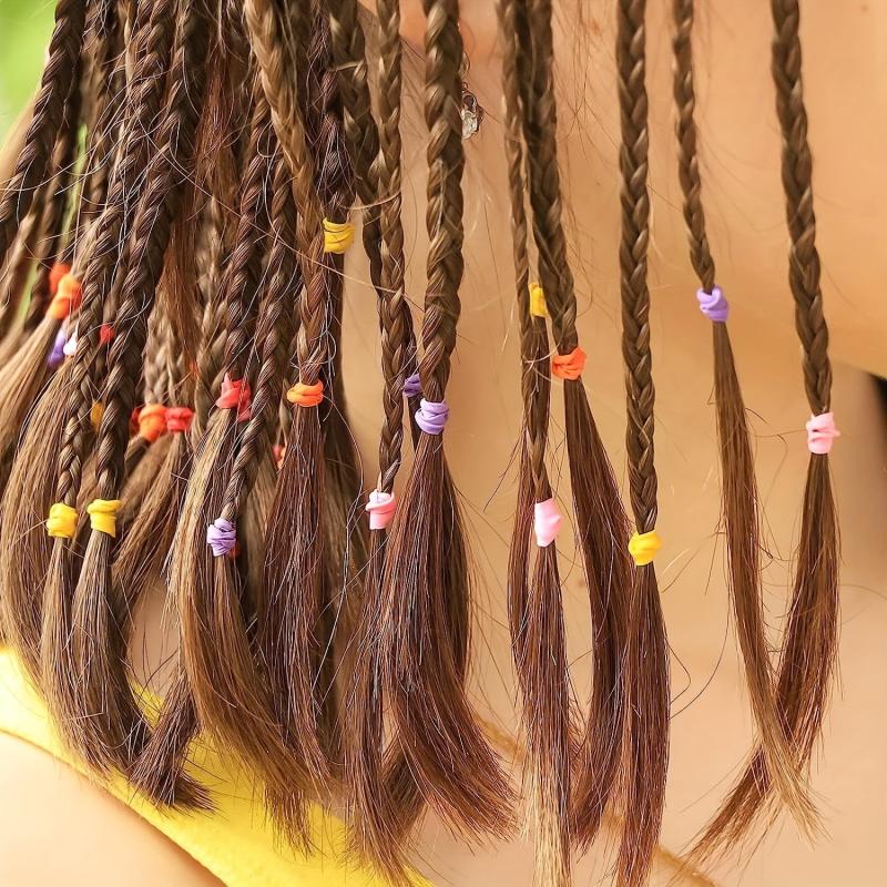 24 Colors Hair Styling Tools Set Elastic Ponytail Holder Hair Accessories