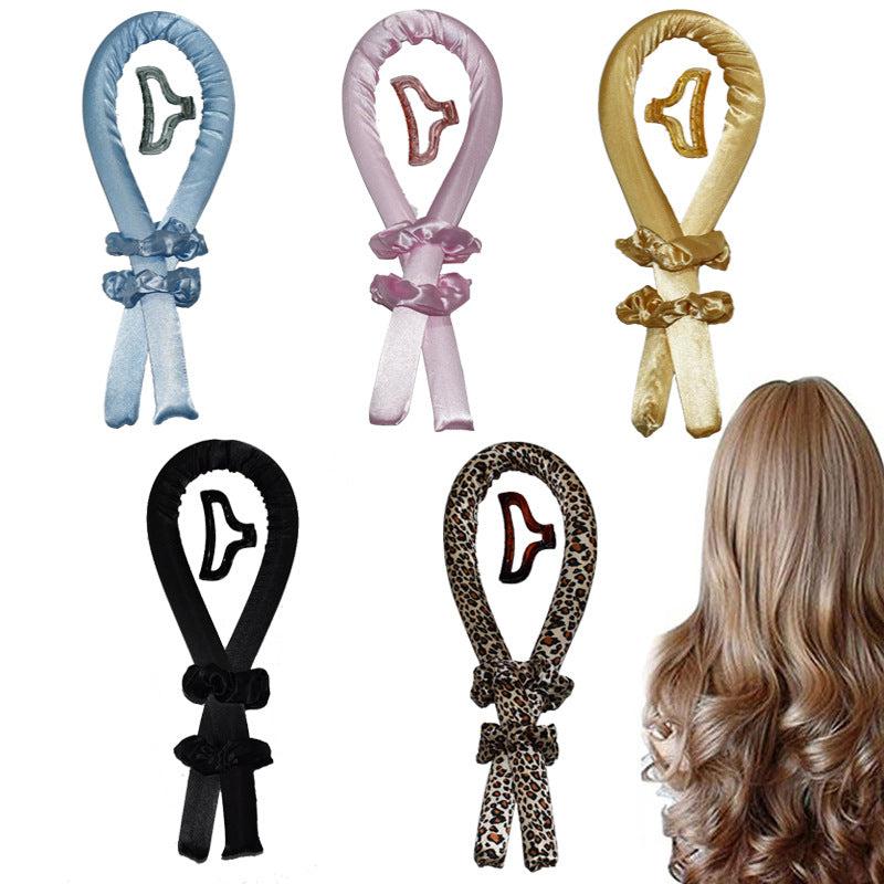 Heatless Curling Rod Headband + Rollers for Long Hair