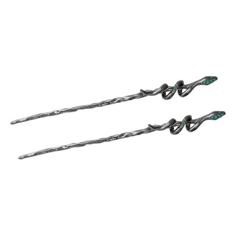 Snake Shape Hair Pin for Back Head Bun Updo Vintage Hair Accessory