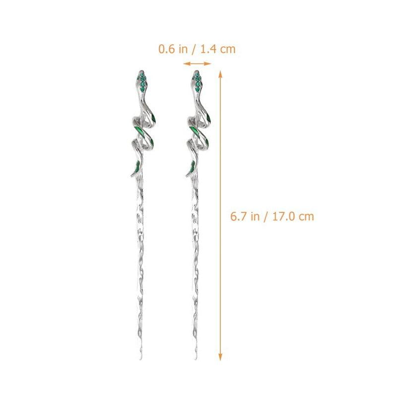 Snake Shape Hair Pin for Back Head Bun Updo Vintage Hair Accessory