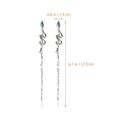 Snake Shape Hair Pin for Back Head Bun Updo Vintage Hair Accessory