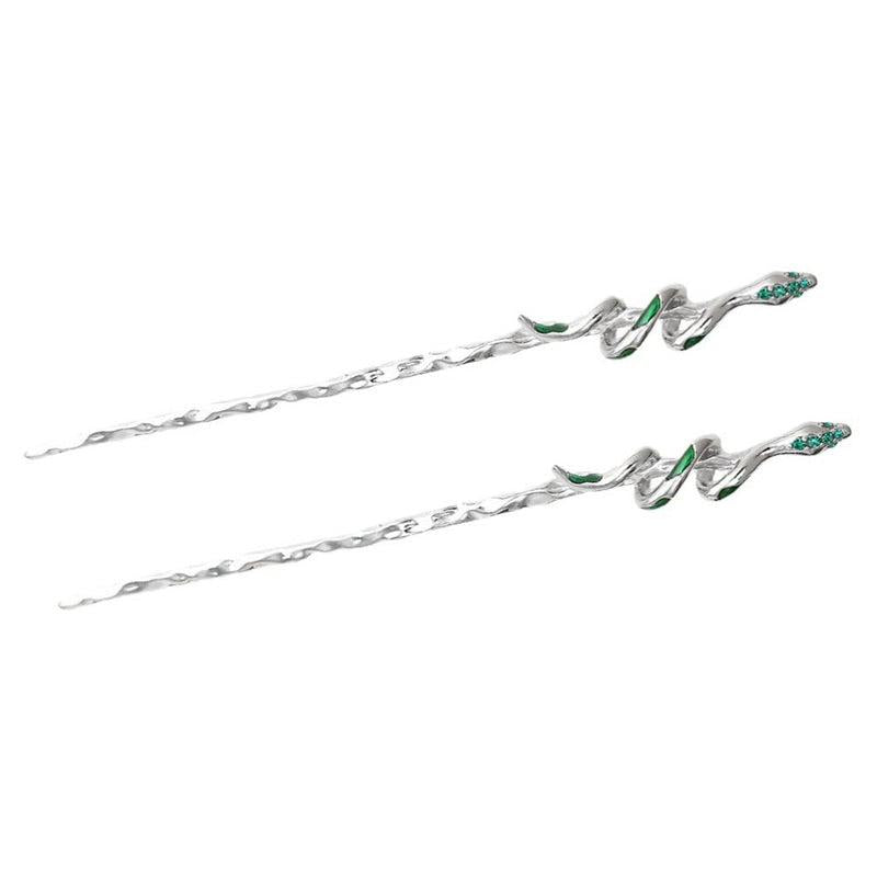 Snake Shape Hair Pin for Back Head Bun Updo Vintage Hair Accessory