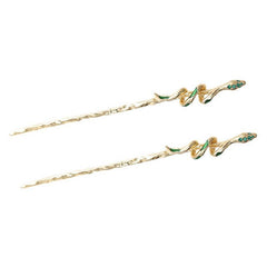 Snake Shape Hair Pin for Back Head Bun Updo Vintage Hair Accessory