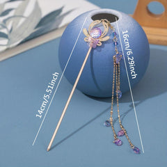 Ancient Style Headdress Hairpin Tassel Retro Women's Updo Hair Accessories