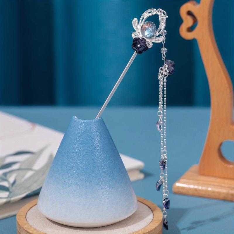 Ancient Style Headdress Hairpin Tassel Retro Women's Updo Hair Accessories