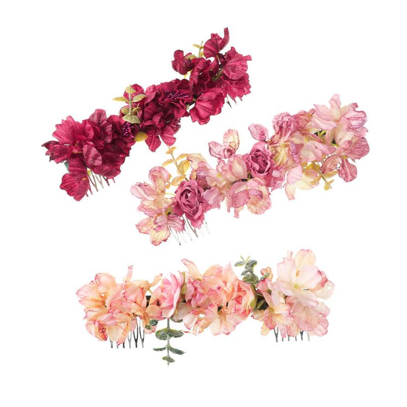 Bohemian Style Flower Hair Comb for Women