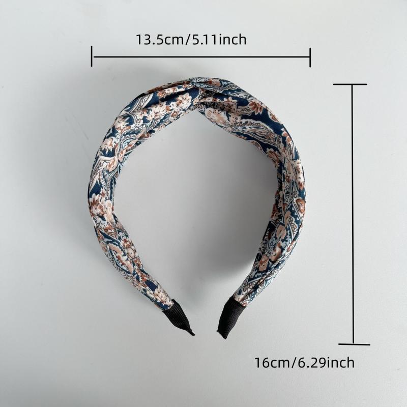 Boho Criss Cross Wide Headband for Women Girls