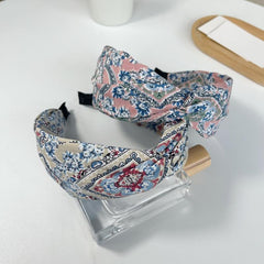 Boho Criss Cross Wide Headband for Women Girls