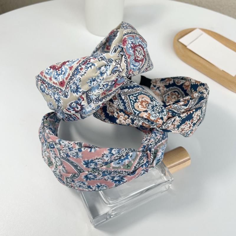 Boho Criss Cross Wide Headband for Women Girls