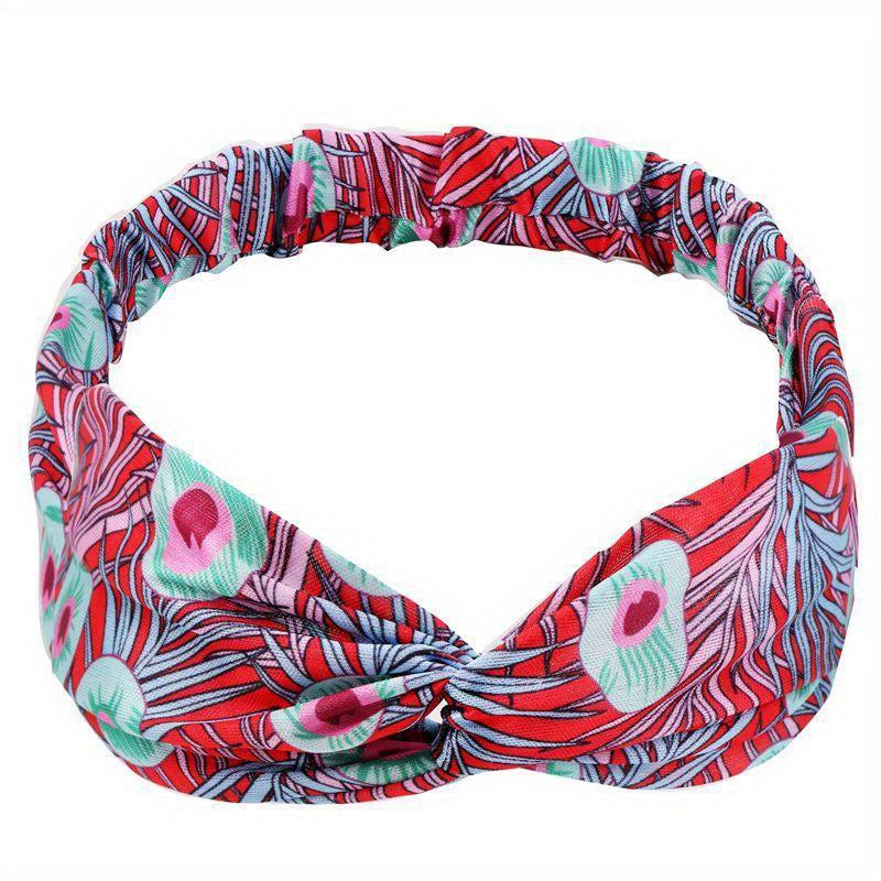 Women's Cross Leather Hair Bands Multicolor Bundle