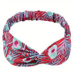 Women's Cross Leather Hair Bands Multicolor Bundle