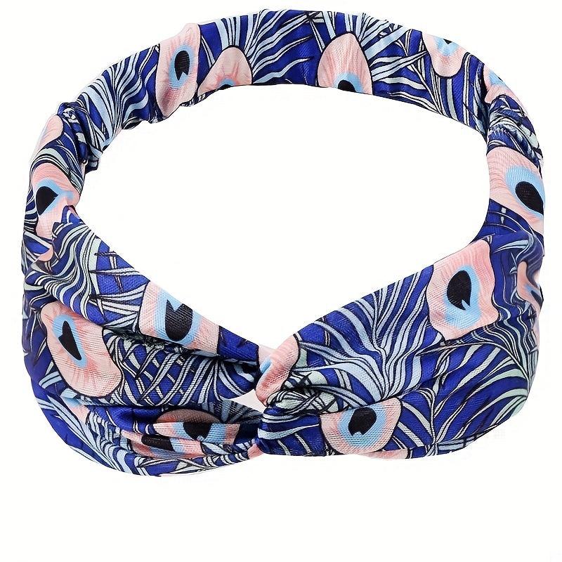 Women's Cross Leather Hair Bands Multicolor Bundle