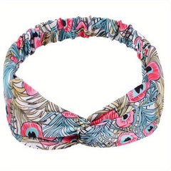 Women's Cross Leather Hair Bands Multicolor Bundle