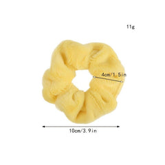 Solid Color Soft Scrunchie Hair Ties Ponytail Holder 1pc