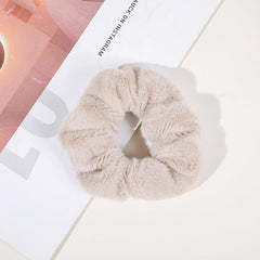 Solid Color Soft Scrunchie Hair Ties Ponytail Holder 1pc