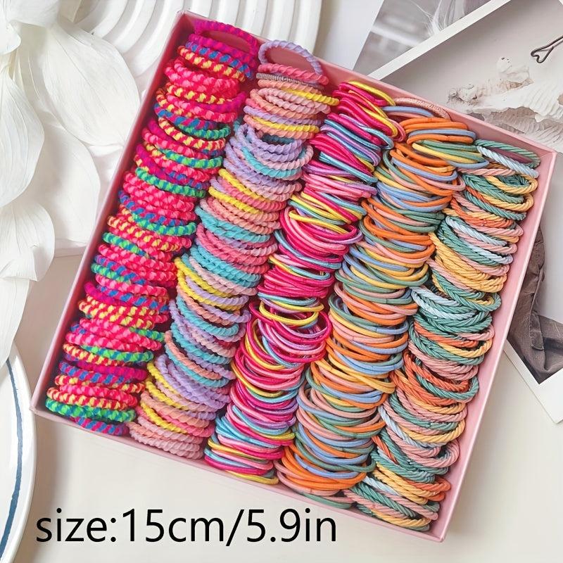 100 Hair Tie Elastic Rubber Band Kids Headband Accessories