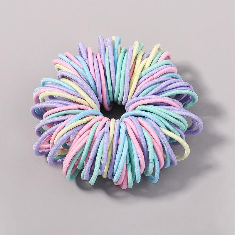 100 Hair Tie Elastic Rubber Band Kids Headband Accessories