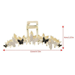 Faux Pearl Flower Hair Claw Clips Non Slip Strong Hold Grip Hair Jaw Clip