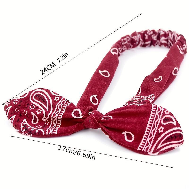 Vintage Boho Headband Non Slip Hair Scarf Hair Accessories Women
