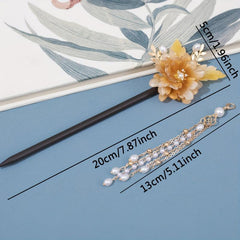 Wooden Hairpin Ancient Style Hair Stick Ponytail Holder