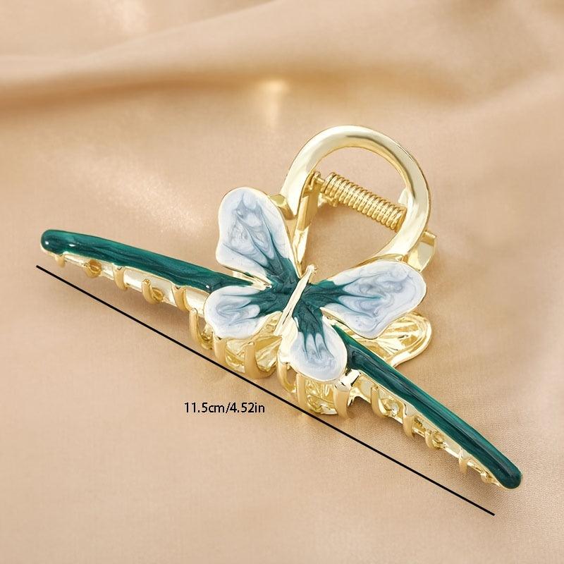 Butterfly & Tulip Hair Claw Banana Clip Non Slip Hair Accessory
