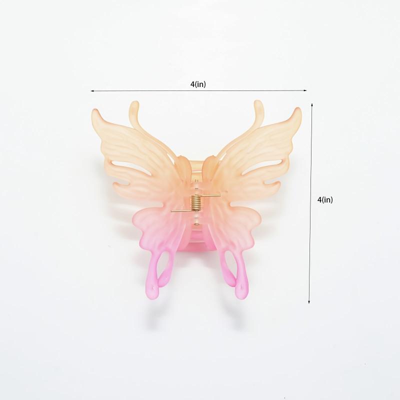 Gradient Butterfly Hair Claw Clip Strong Grip Thick Hair Accessories