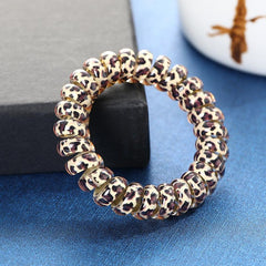 Leopard Pattern Hair Tie Ponytail Holder Hair Accessories