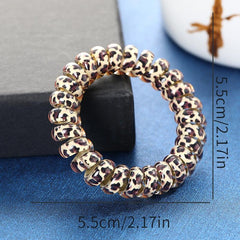 Leopard Pattern Hair Tie Ponytail Holder Hair Accessories