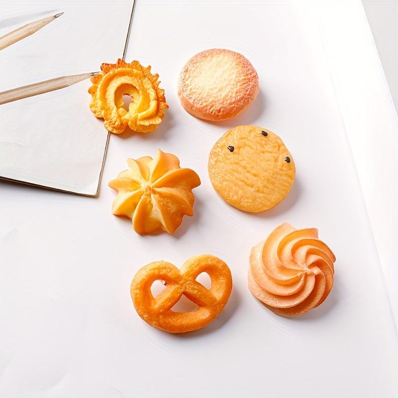 6pcs Cookies Shaped Hair Clip Duck Billed Clip For Women Girls