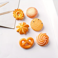 6pcs Cookies Shaped Hair Clip Duck Billed Clip For Women Girls