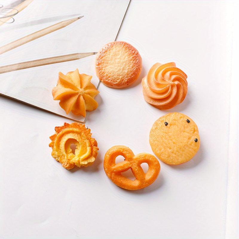 6pcs Cookies Shaped Hair Clip Duck Billed Clip For Women Girls