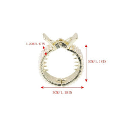 Rhinestone Hair Clip Ponytail Buckle for Women