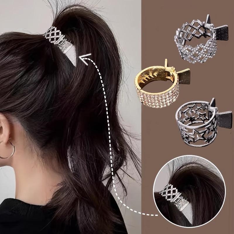 Rhinestone Hair Clip Ponytail Buckle for Women