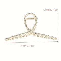 Rose Golden Strong Hold Hair Claw Clip Thick Hair Accessory