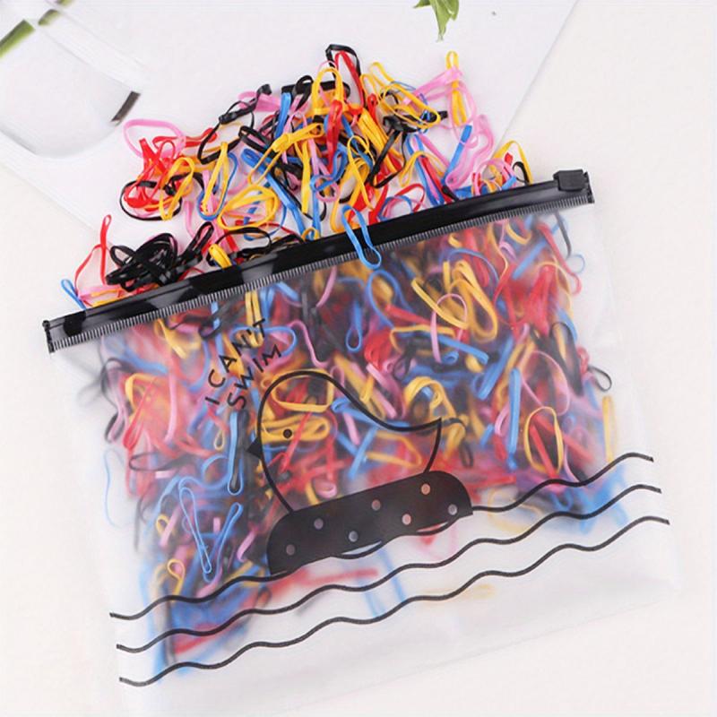 1000pcs Small Elastic Hair Tie No Damage Baby Rubber Band Hair Rope Hair Accesso