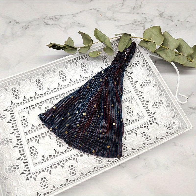 Sequins Wide Headband African Head Wrap Boho Turban Elastic Hair Band
