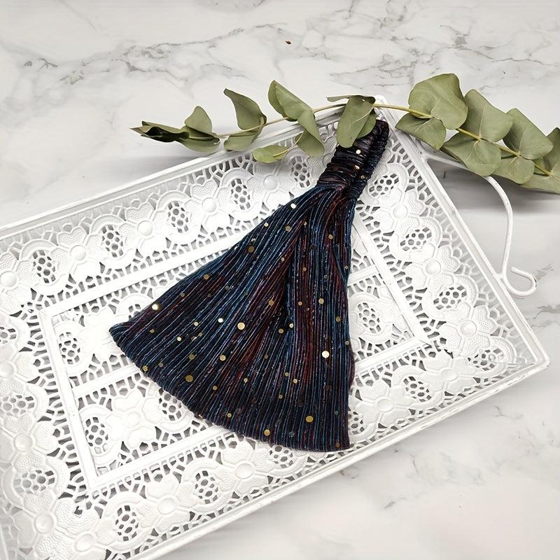 Sequins Wide Headband African Head Wrap Boho Turban Elastic Hair Band