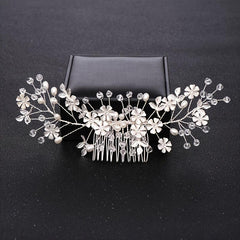 Crystal Flower Bridal Hair Comb Wedding Hair Accessories