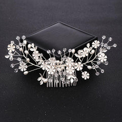 Crystal Flower Bridal Hair Comb Wedding Hair Accessories
