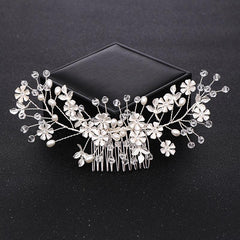 Crystal Flower Bridal Hair Comb Wedding Hair Accessories