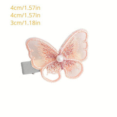 Alloy Butterfly Hair Clip Embroidery Hair Accessories