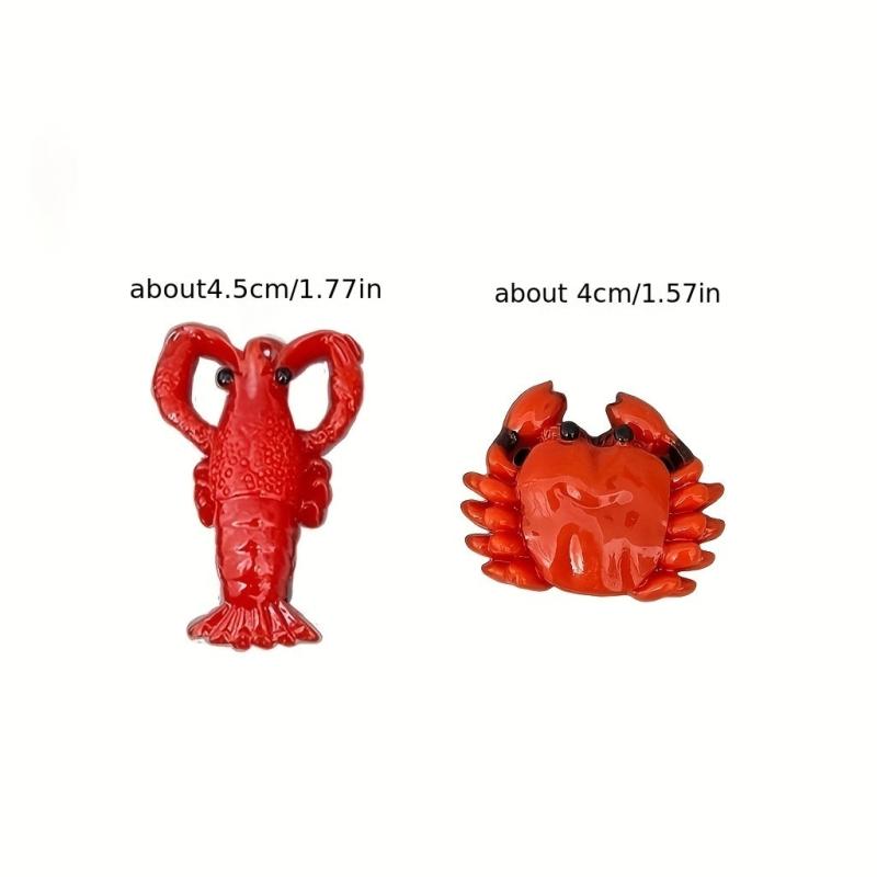 2pcs Sea Animal Hair Clip Crab Duck Billed Clip for Women Girls