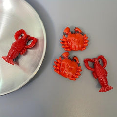 2pcs Sea Animal Hair Clip Crab Duck Billed Clip for Women Girls