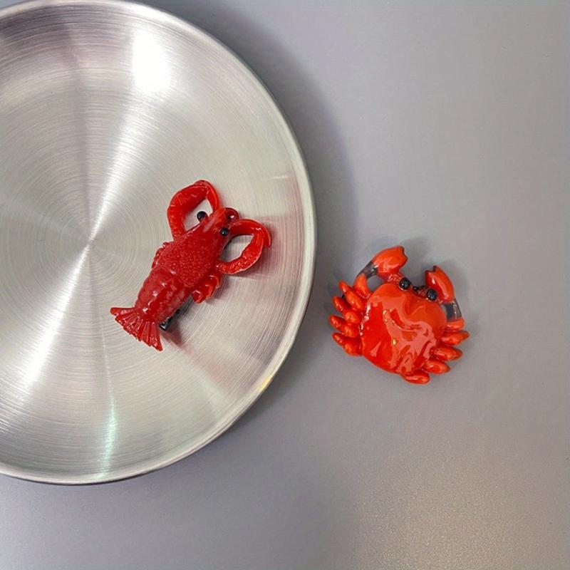 2pcs Sea Animal Hair Clip Crab Duck Billed Clip for Women Girls