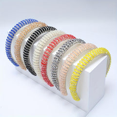 Baroque Rhinestone Beaded Headband Glitter Head Hoop Hair Accessories